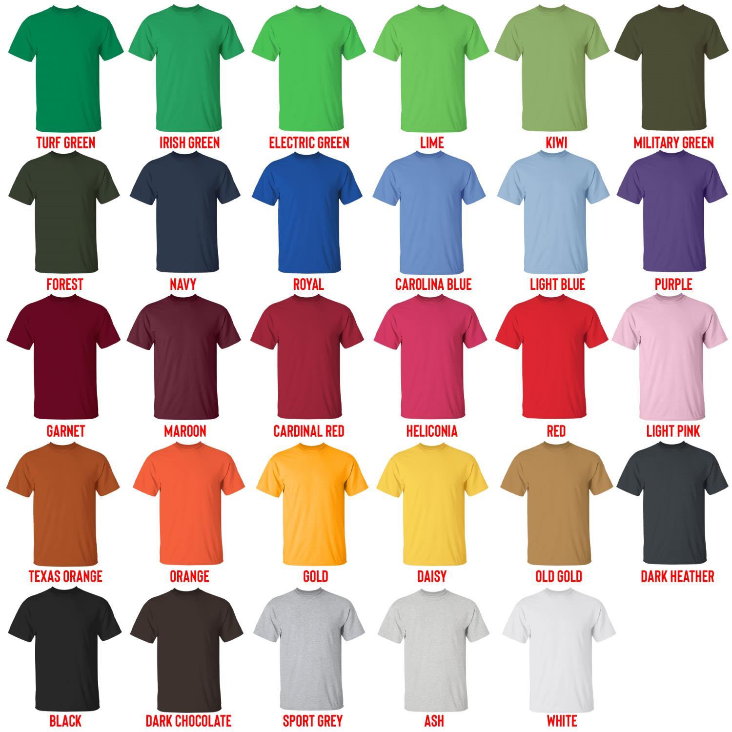 t shirt color chart - Five Nights at Freddy’s Shop
