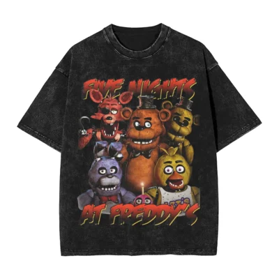 Five Nights at Freddy's Grimy Mineral Wash T-shirt