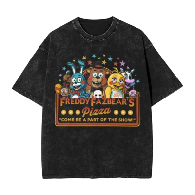 Five Nights at Freddy's Muddy Mineral Wash T-shirt