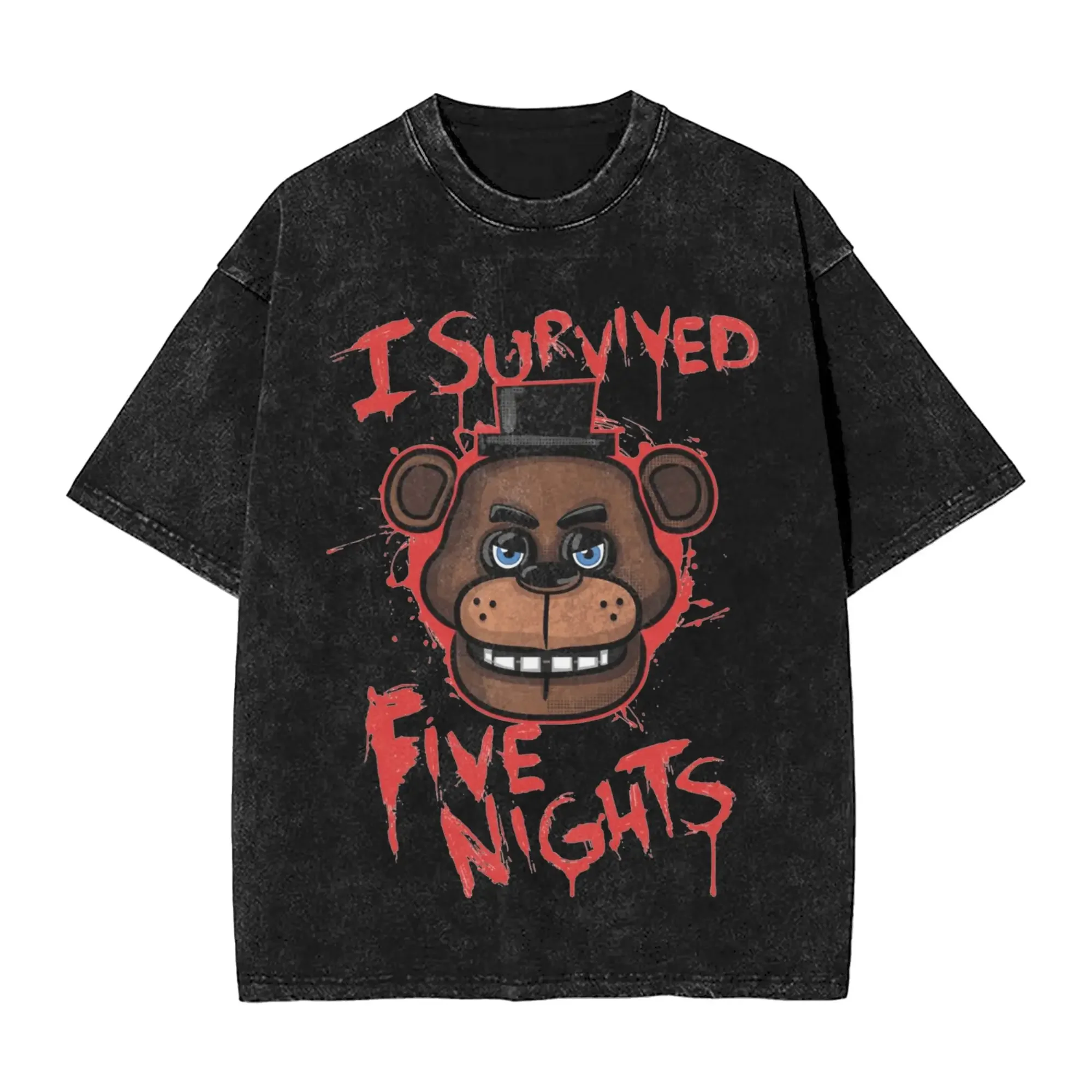 Five Nights at Freddy's Aged Mineral Wash T-shirt