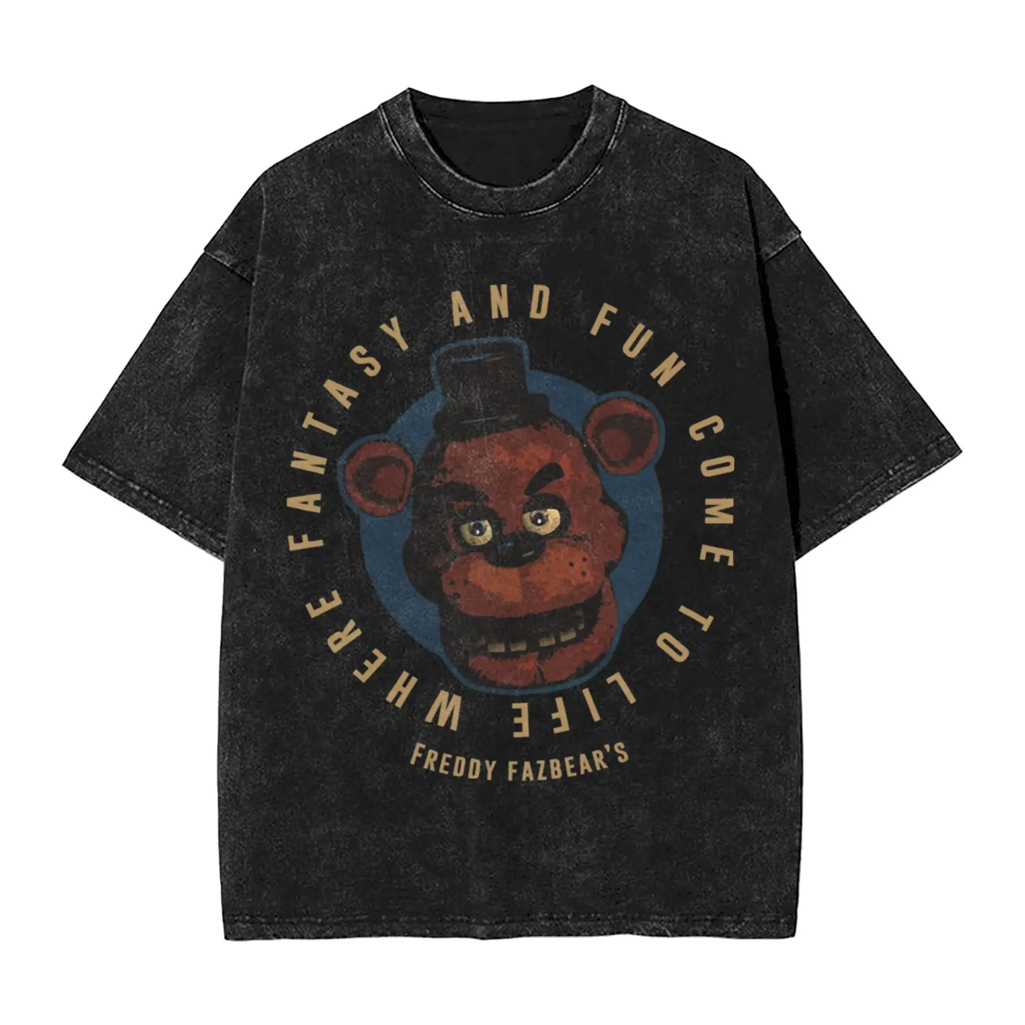 Five Nights at Freddy's Burnished Mineral Wash T-shirt