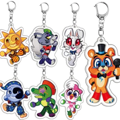 Sundrop FNAF Bag Decor Accessories Keychain