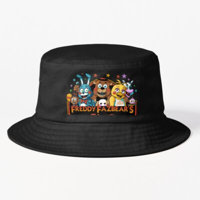 Freddy Fazbear S Pizzeria Logo Bucket Hat
