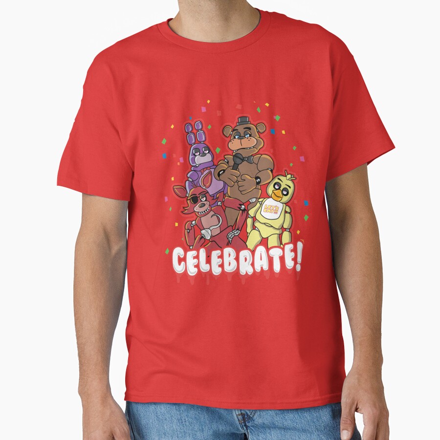 Five Nights At Freddy_s Celebrate T-shirt - Image 5
