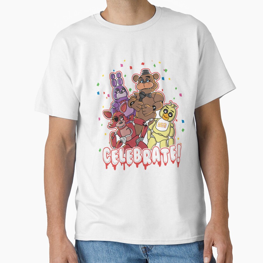Five Nights At Freddy_s Celebrate T-shirt - Image 2