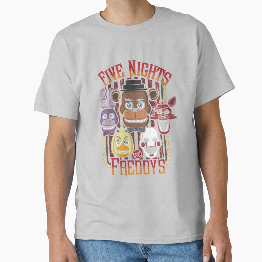 Five Nights At Freddy_s Pizzeria Multi Character T-shirt - Image 3