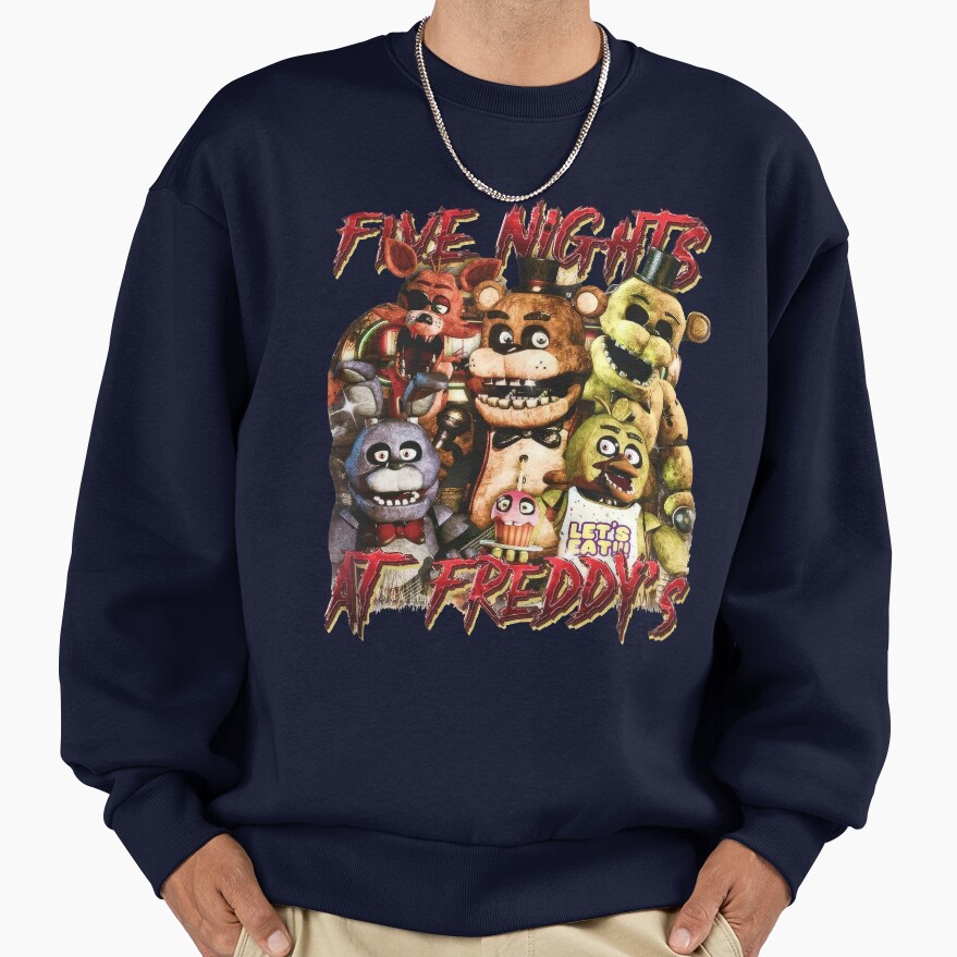 Five At Night Freddys Fnaf Movie Sweatshirt - Image 5