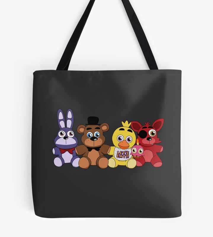 Five Nights At Freddy S Plushie Gang Tote Bag