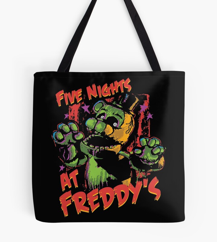 Five Nights At Freddy S Retro Game Tote Bag