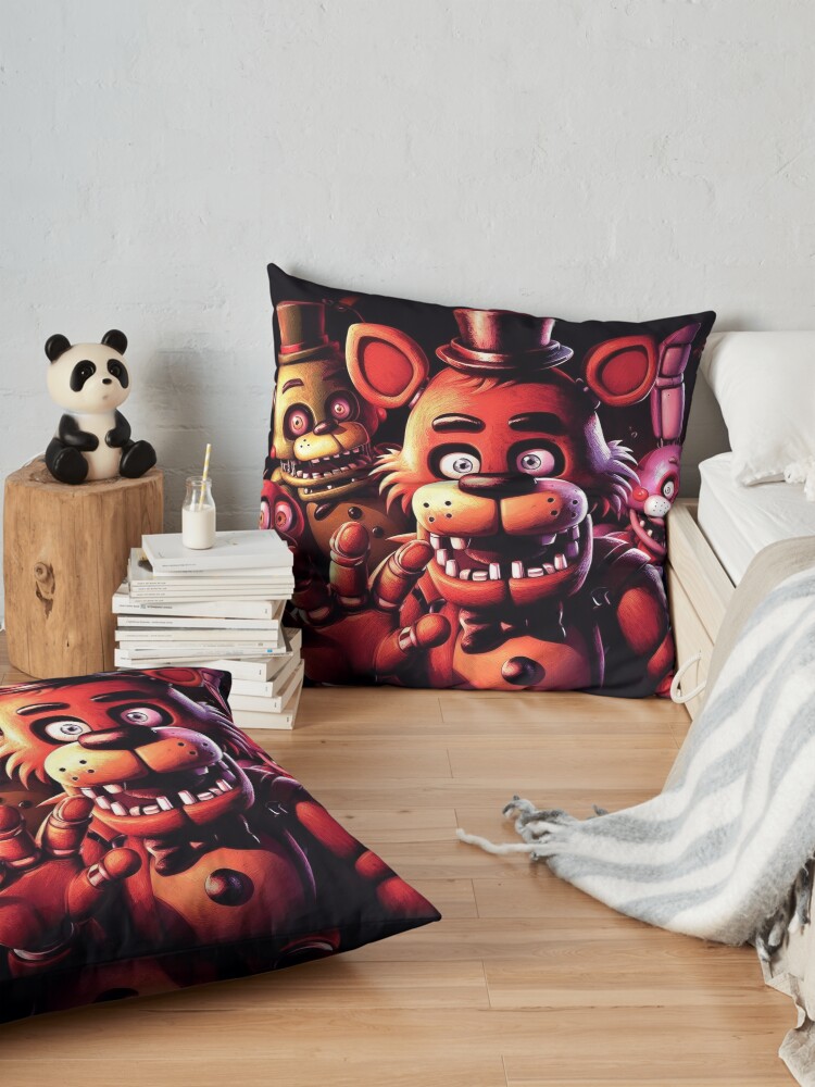 Five Night At Freddy Fnaf And His Friends Throw Pillow - Image 2