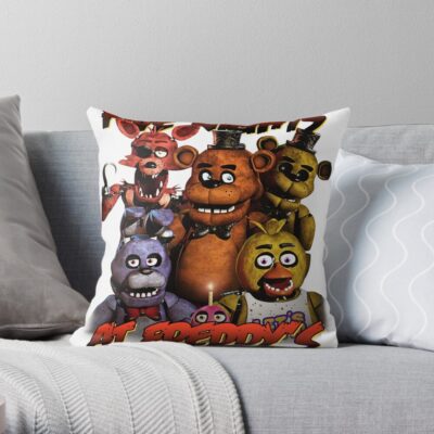 Five Nights At Freddy S Vintage Throw Pillow