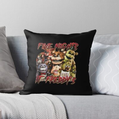 Five At Night Freddys Fnaf Movie Throw Pillow