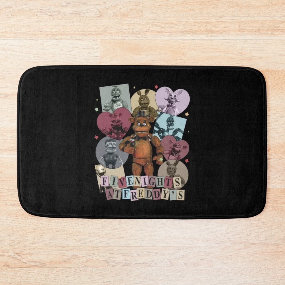 Five Nights At Freddy S Eras Style Bath Mat