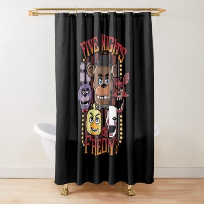 Five Nights At Freddy S Vintage Style Shower Curtain