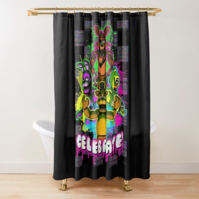 Five Nights At Freddy S Retro Style Shower Curtain