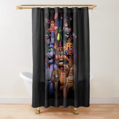Five Nights At Freddy S Vintage Shower Curtain